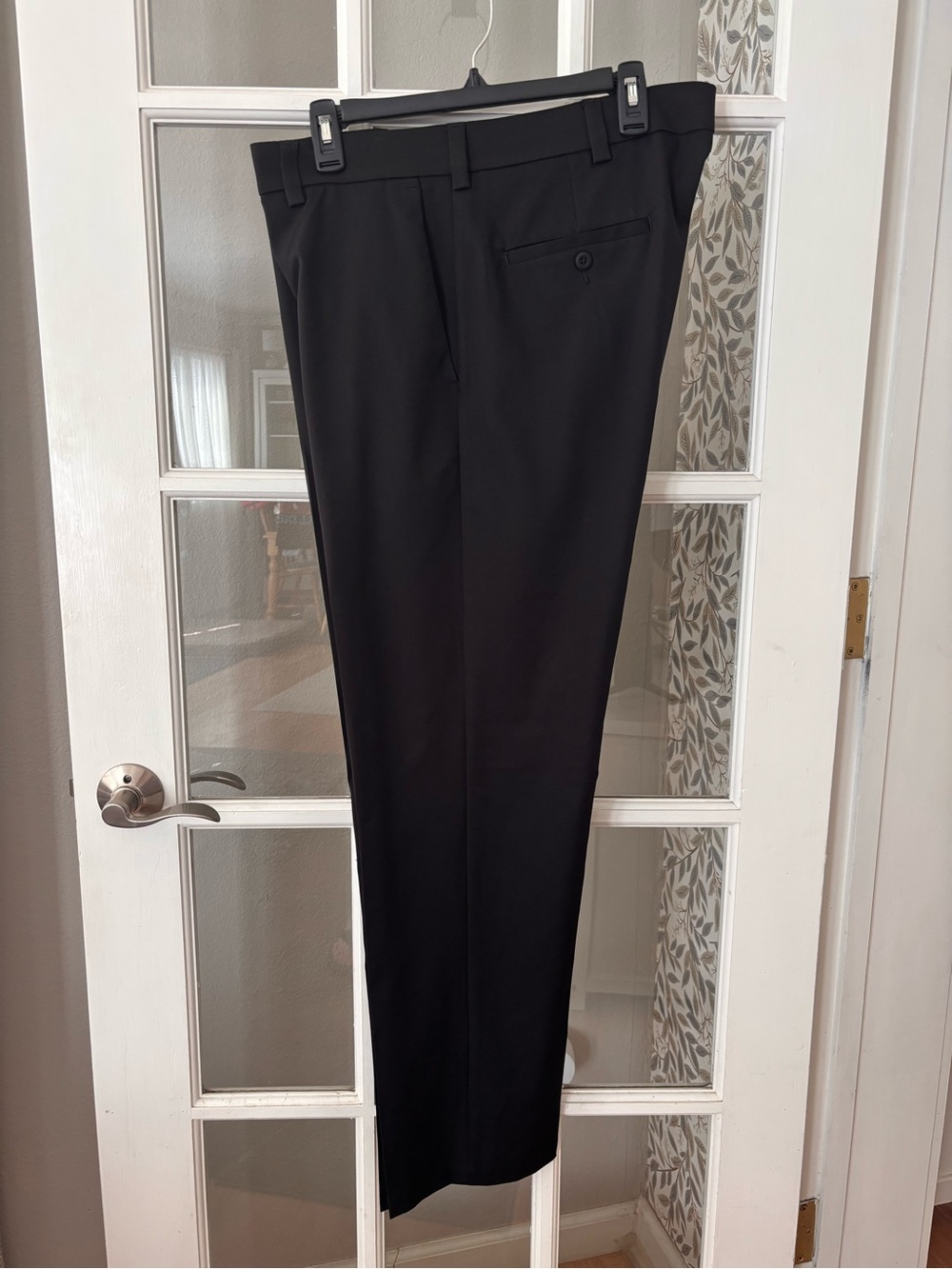 HAGGAR Cool Right Performance Flex Black Dress Pant Sz 38 x 32